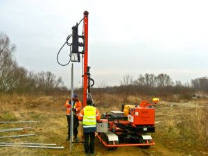 kafary, stawianie słupów